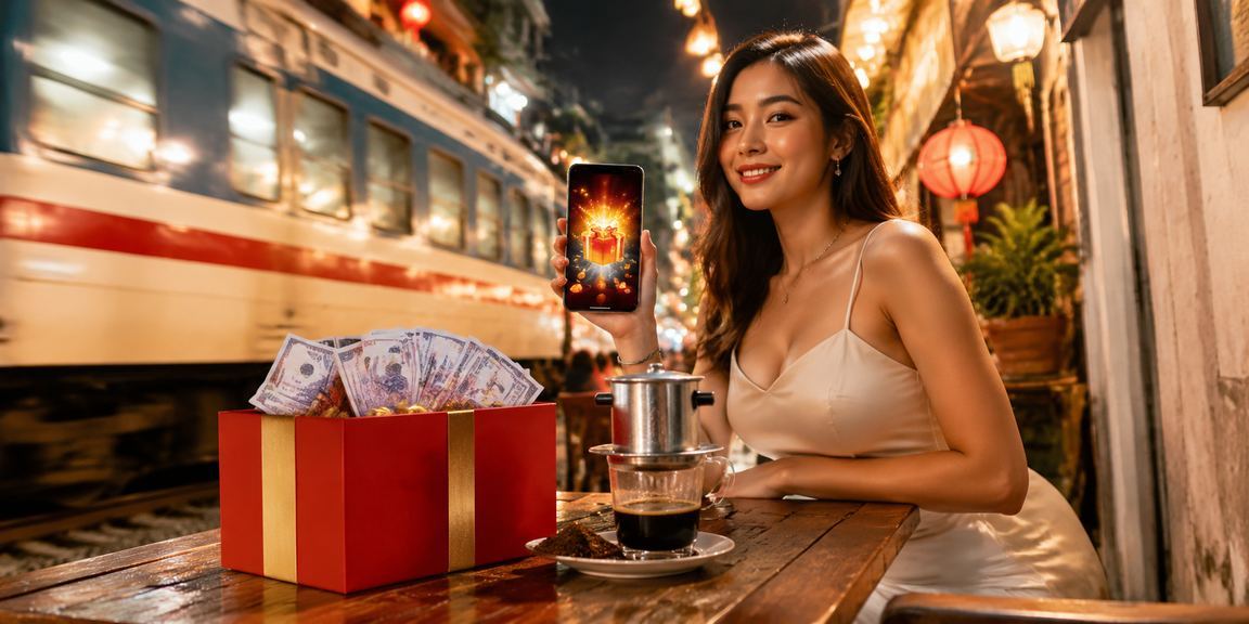 Người dùng Hà Nội theo dõi kèo thể thao trên điện thoại tại quán cà phê