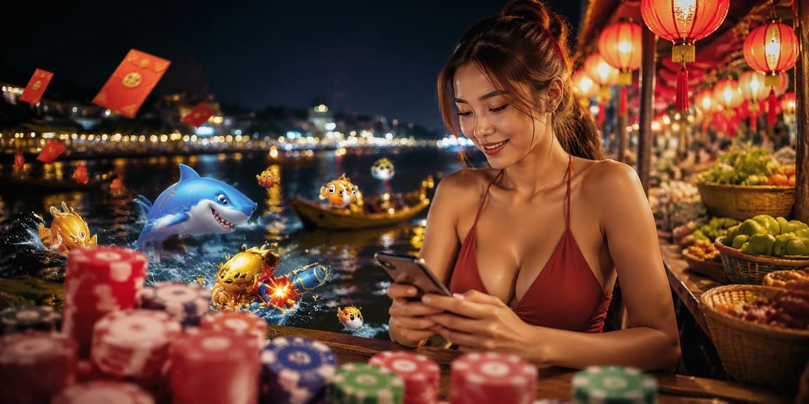 Người dùng miền Tây nạp tiền qua ví điện tử tại chợ đêm Mekong